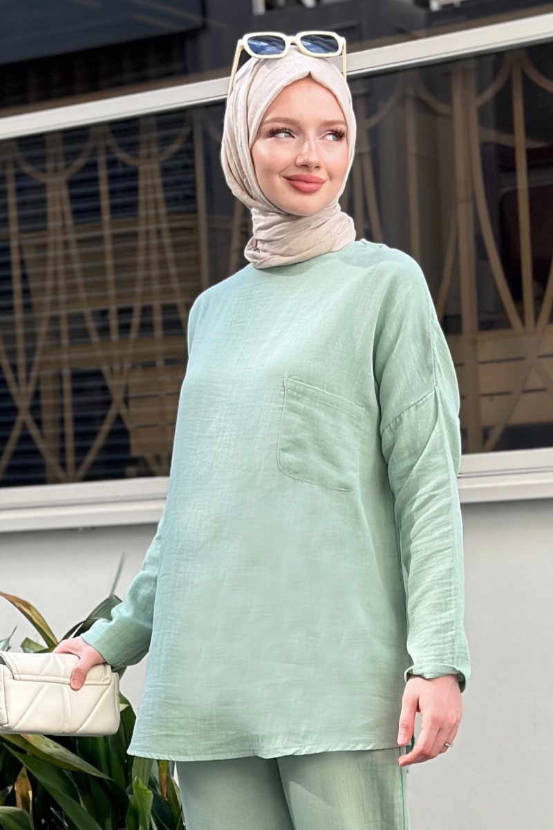 Ariya Mint Yeşili Tunik