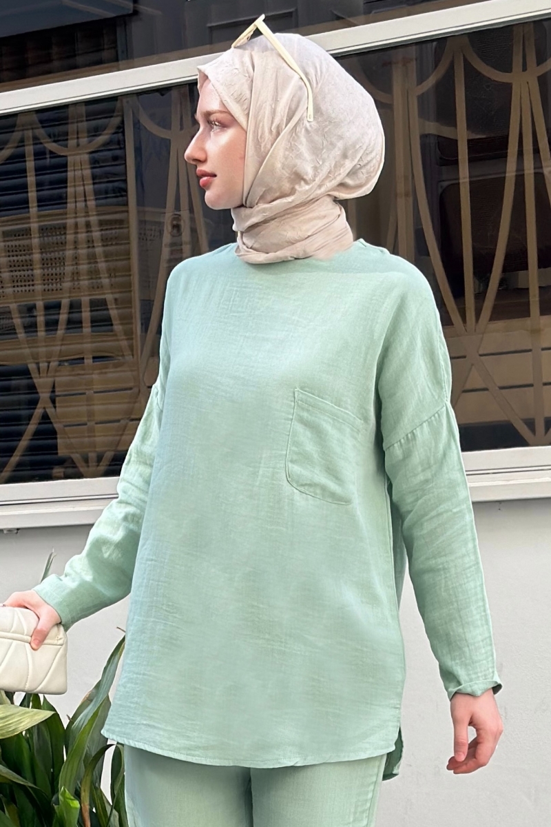 Ariya Mint Yeşili Tunik