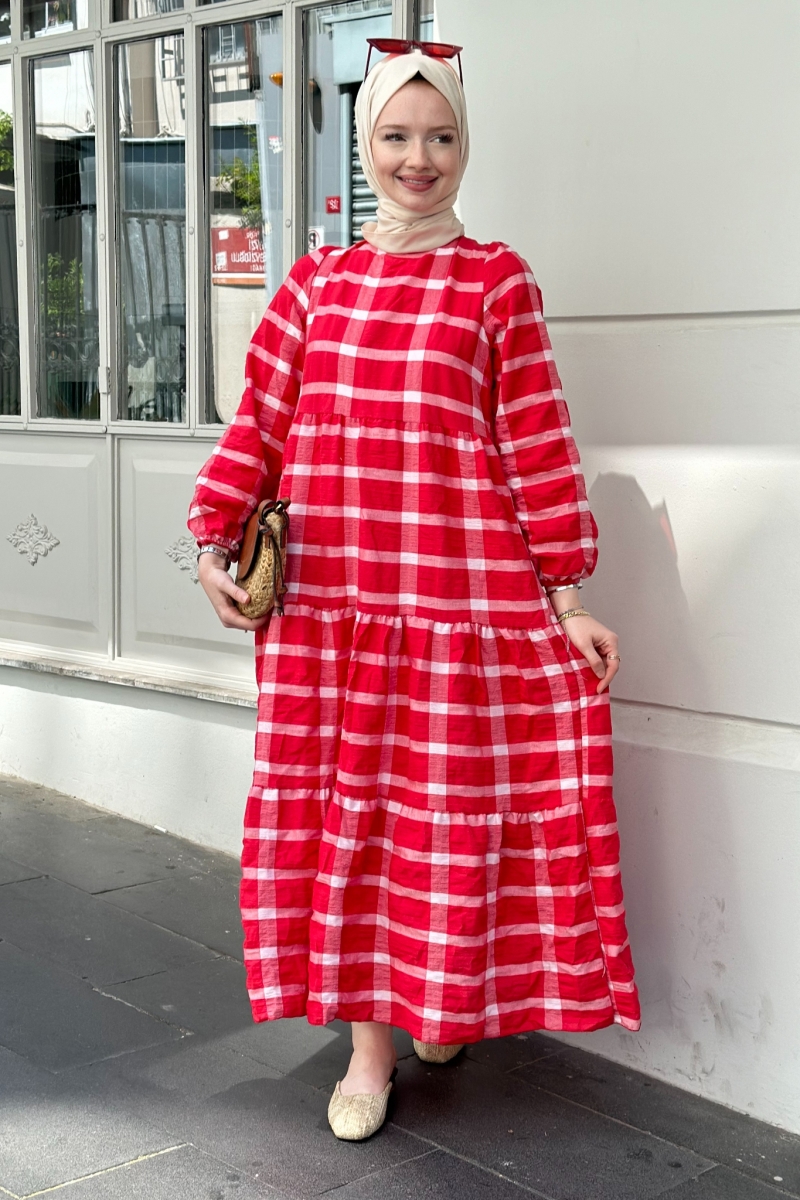 Aselya Kırmızı Elbise