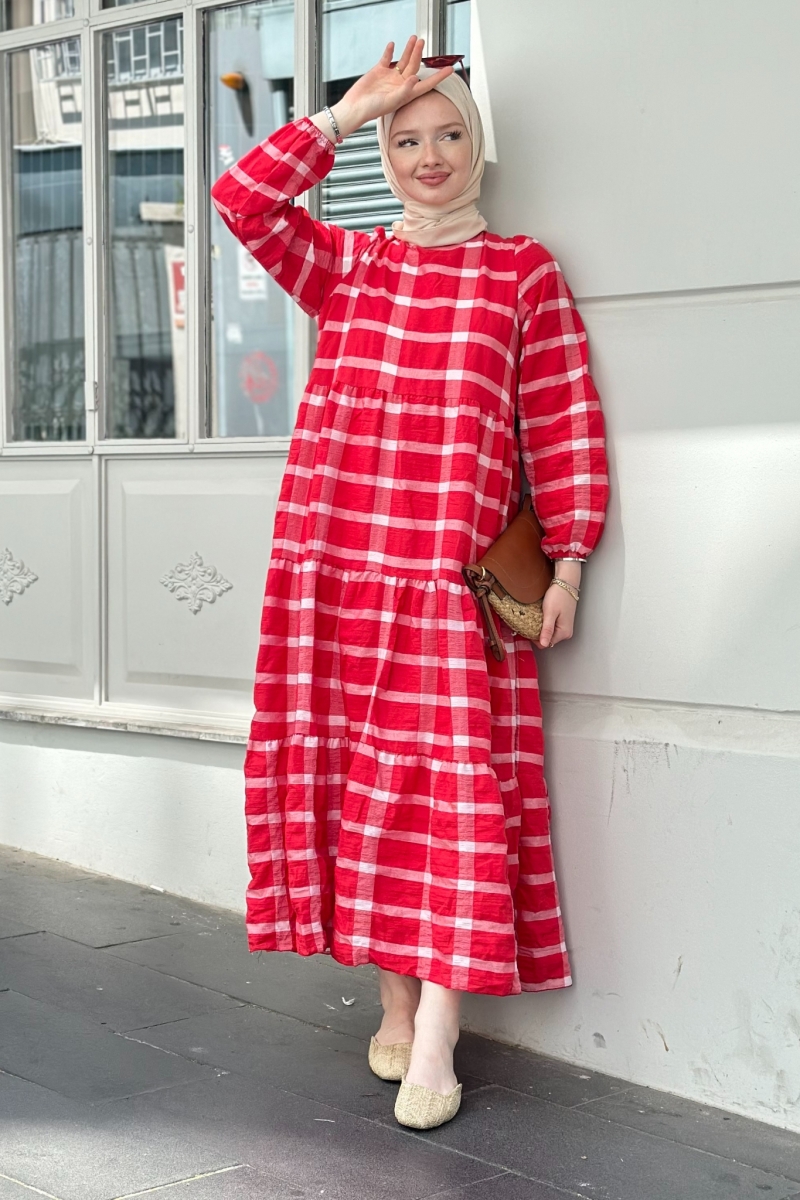 Aselya Kırmızı Elbise