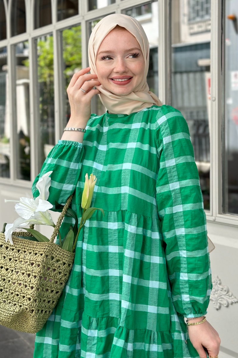 Aselya Yeşil Elbise