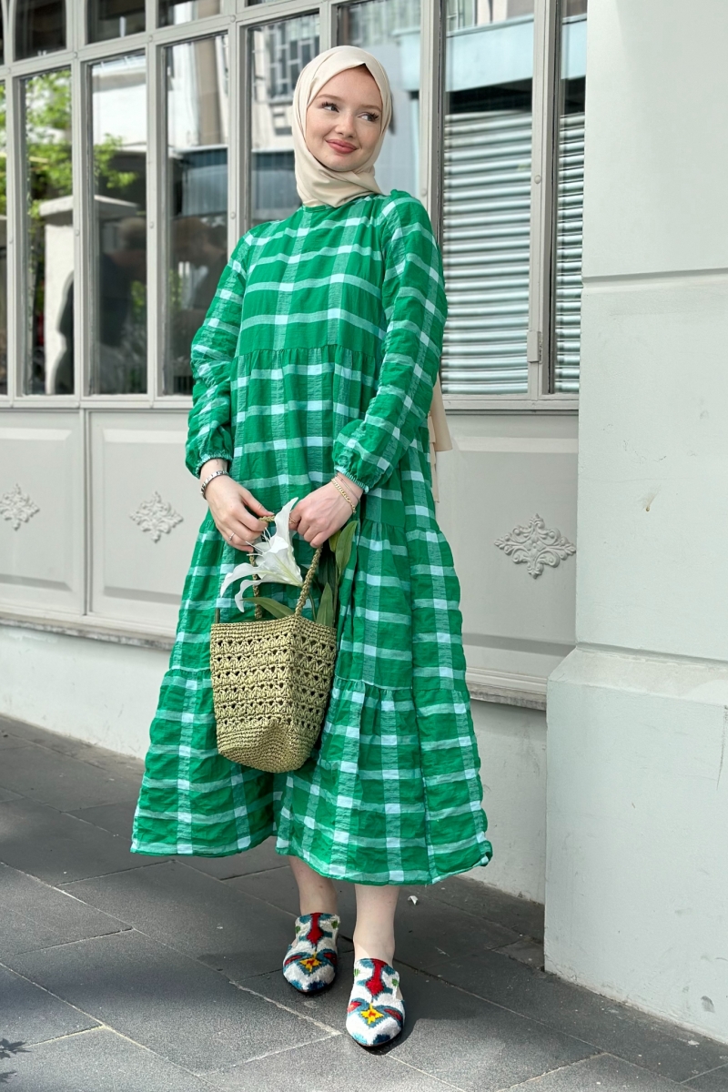 Aselya Yeşil Elbise