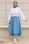 Auri Mavi Etek