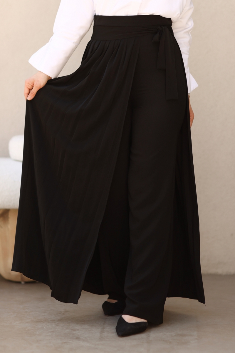 Ava Siyah Etek Pantolon