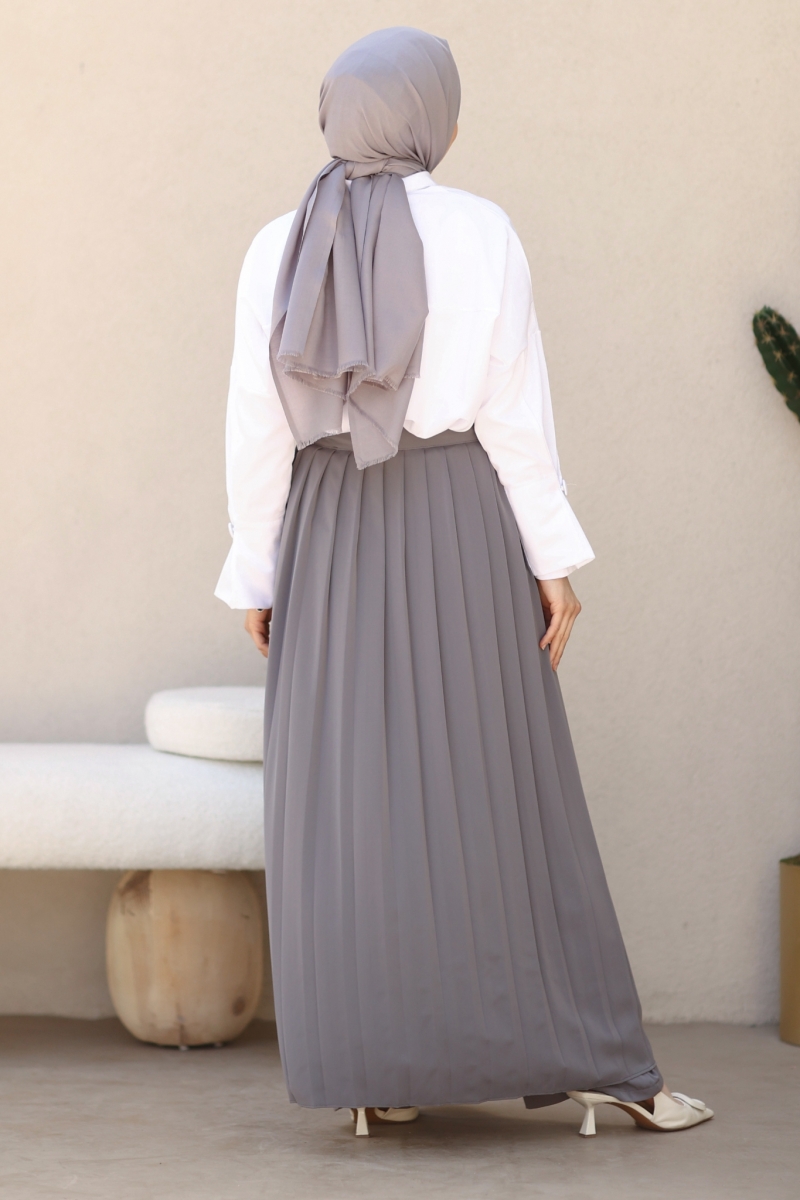 Ava Antrasit Etek Pantolon