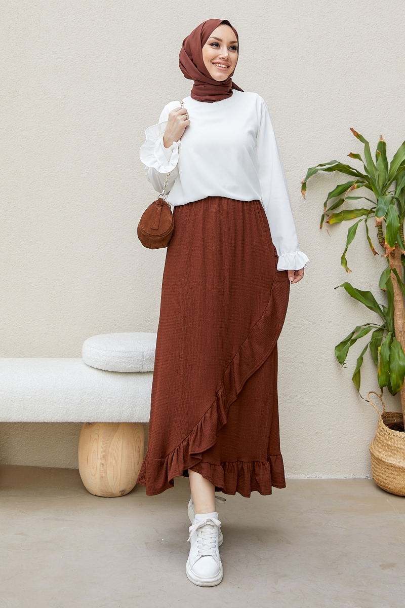 Avina Kahverengi Etek