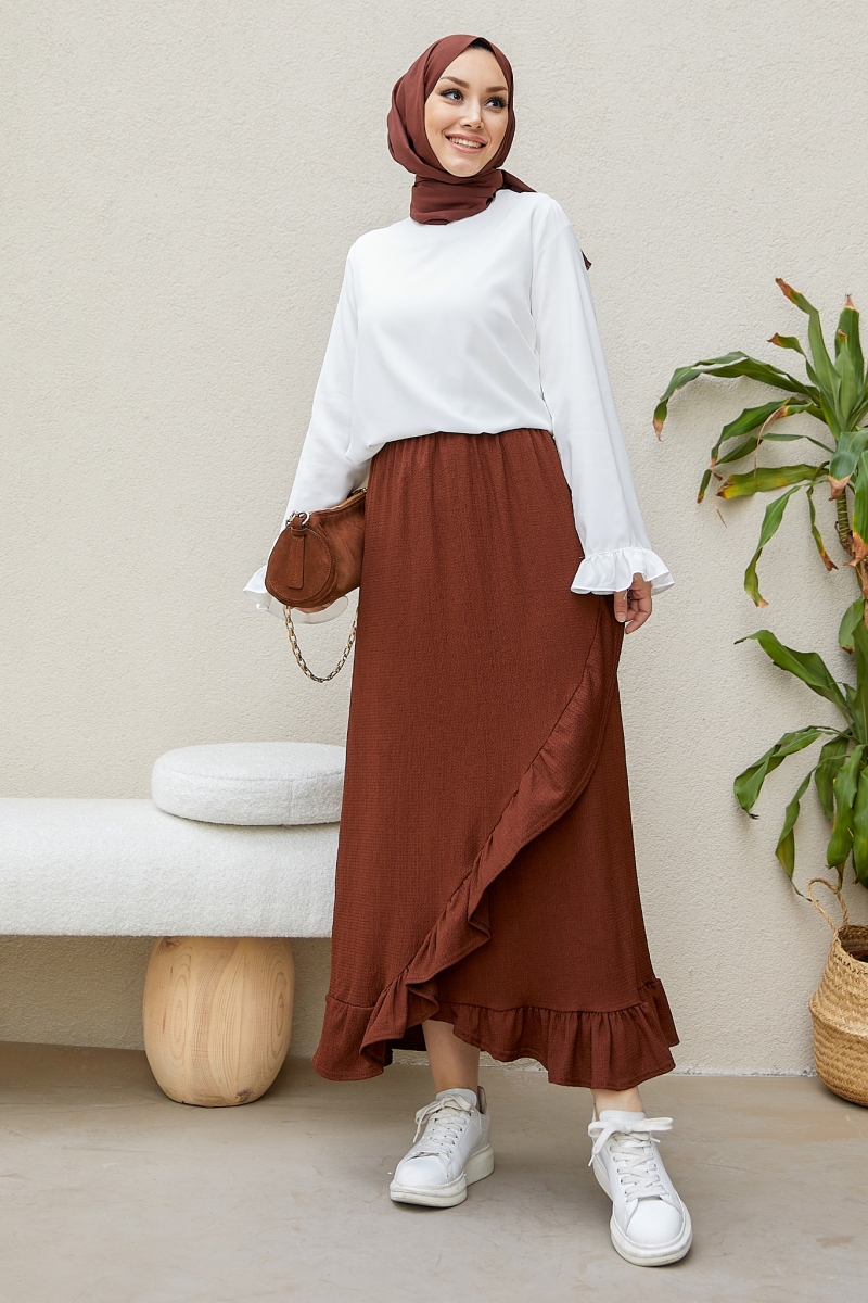 Avina Kahverengi Etek