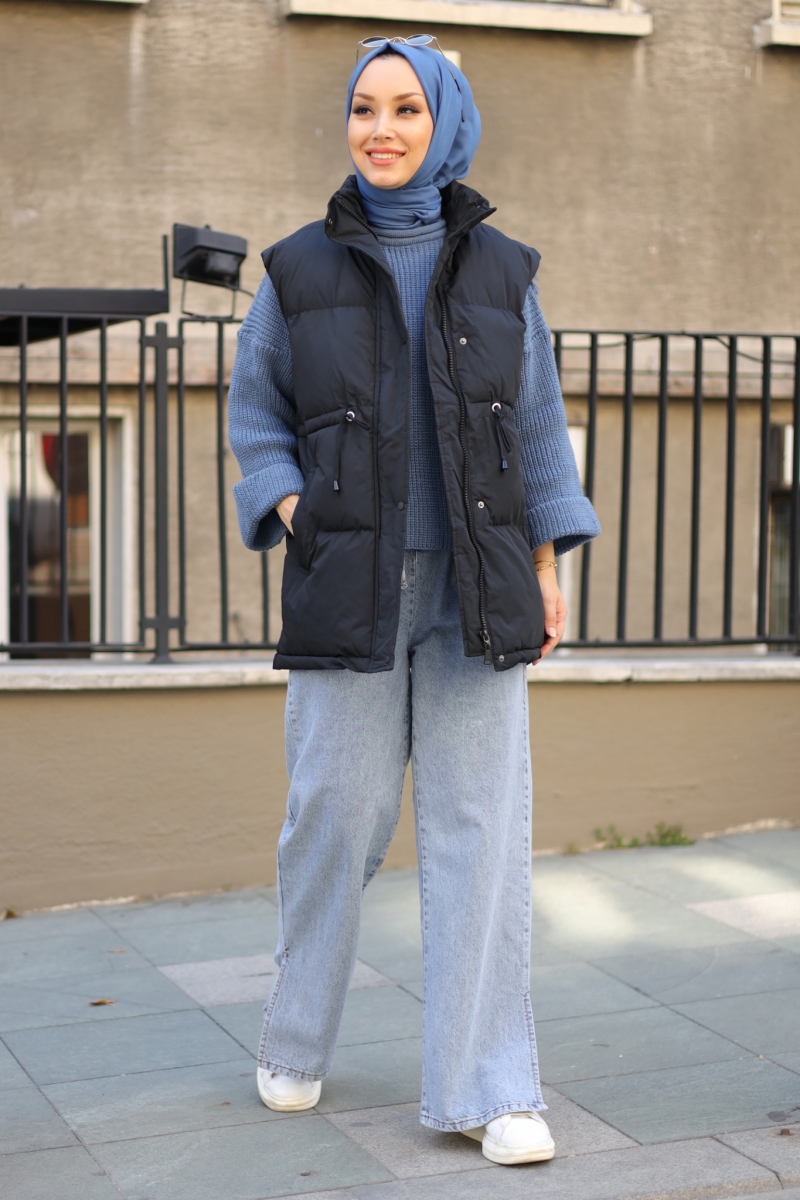 Axel Siyah Şişme Yelek