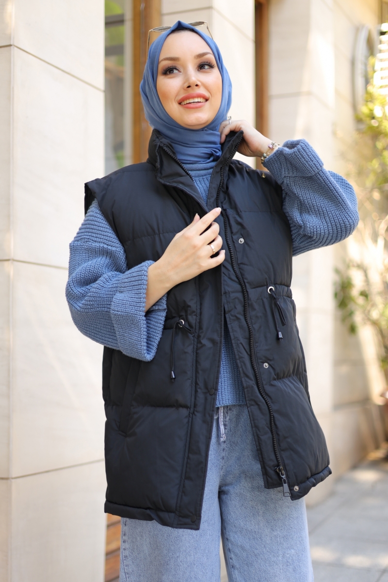 Axel Siyah Şişme Yelek