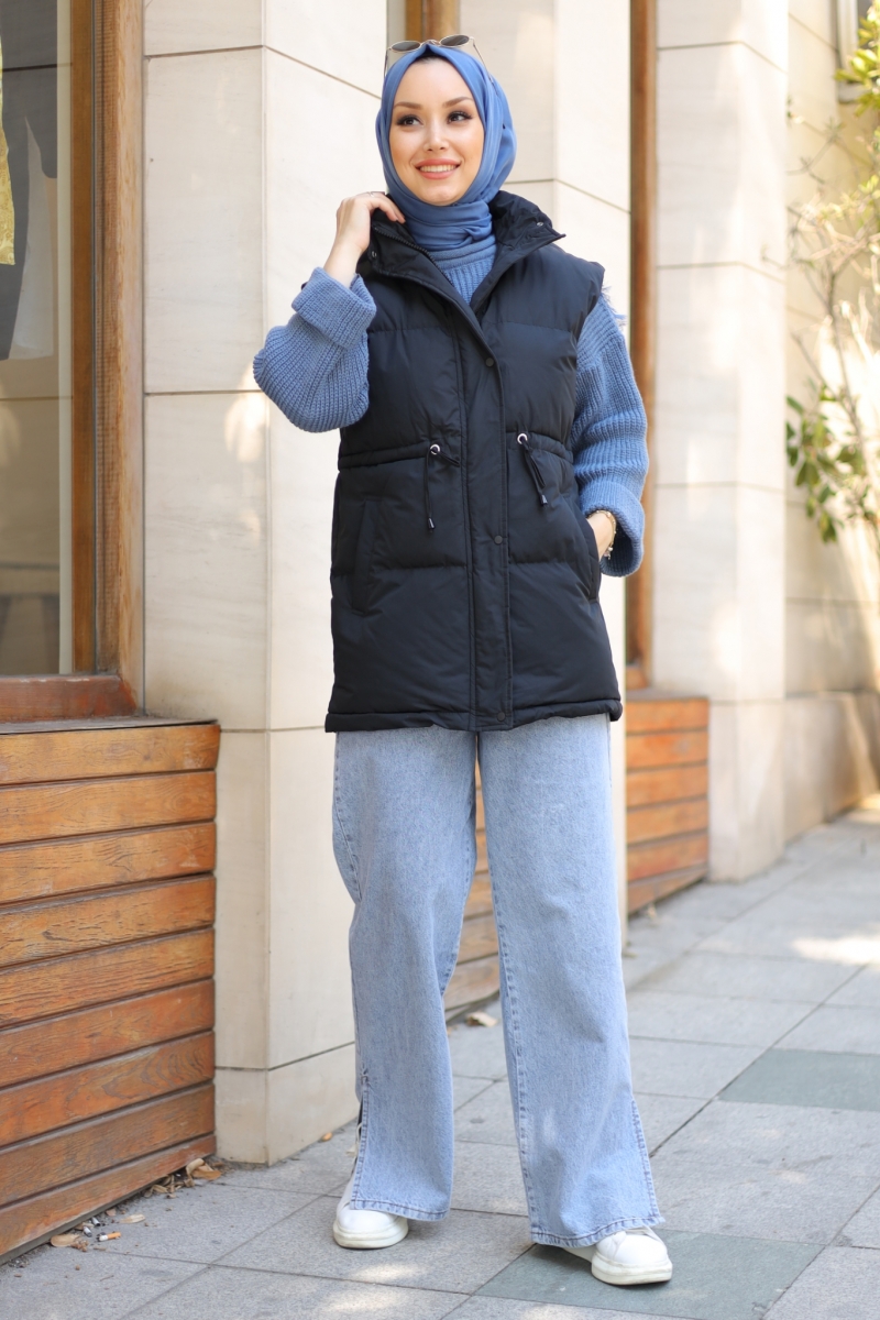 Axel Siyah Şişme Yelek