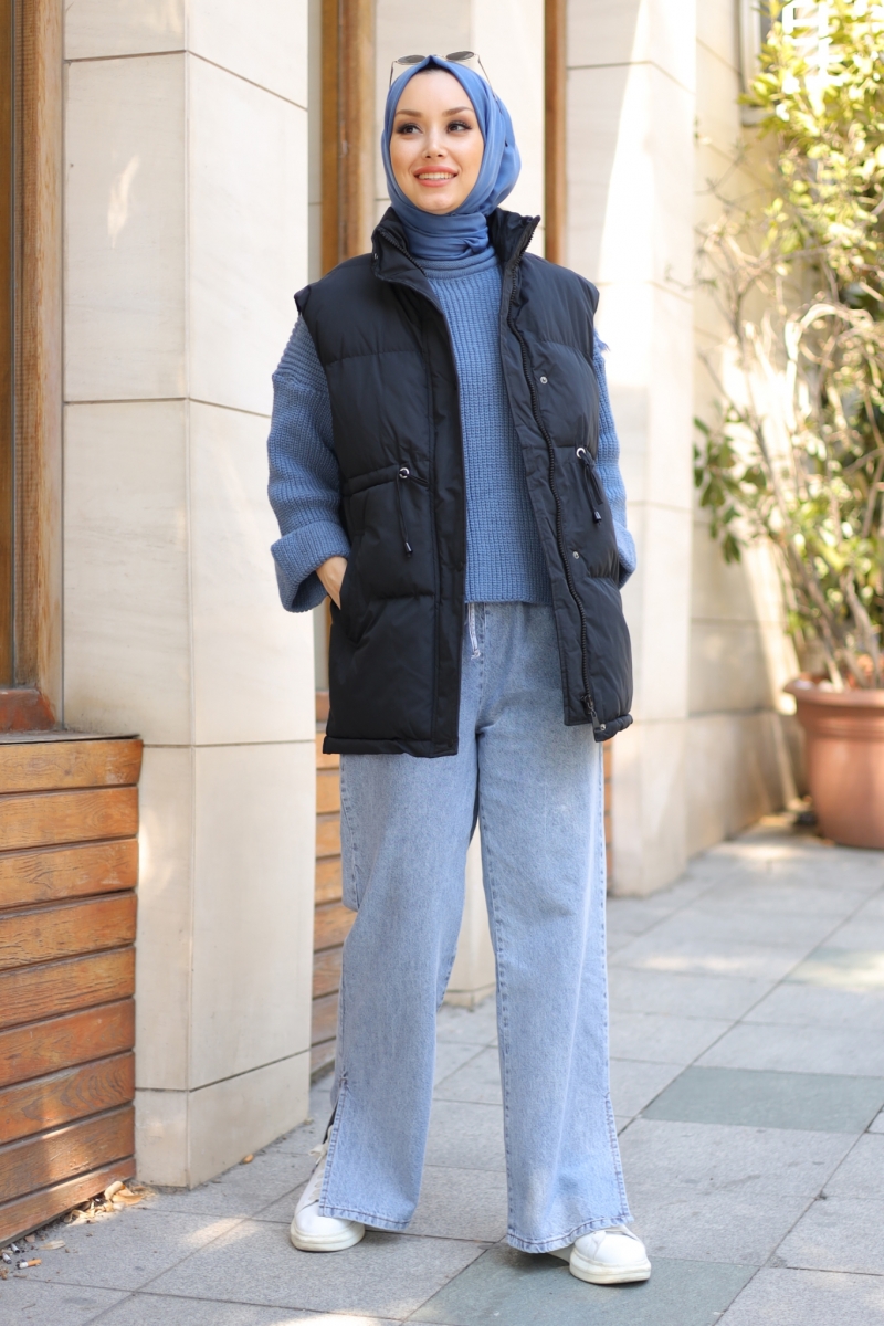 Axel Siyah Şişme Yelek