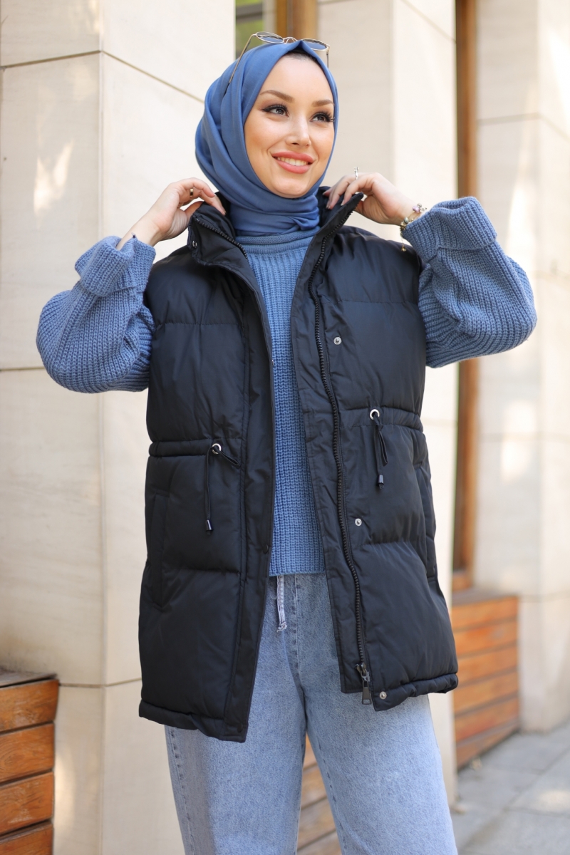 Axel Siyah Şişme Yelek