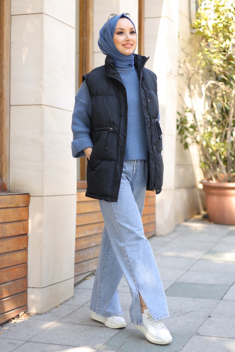 Axel Siyah Şişme Yelek