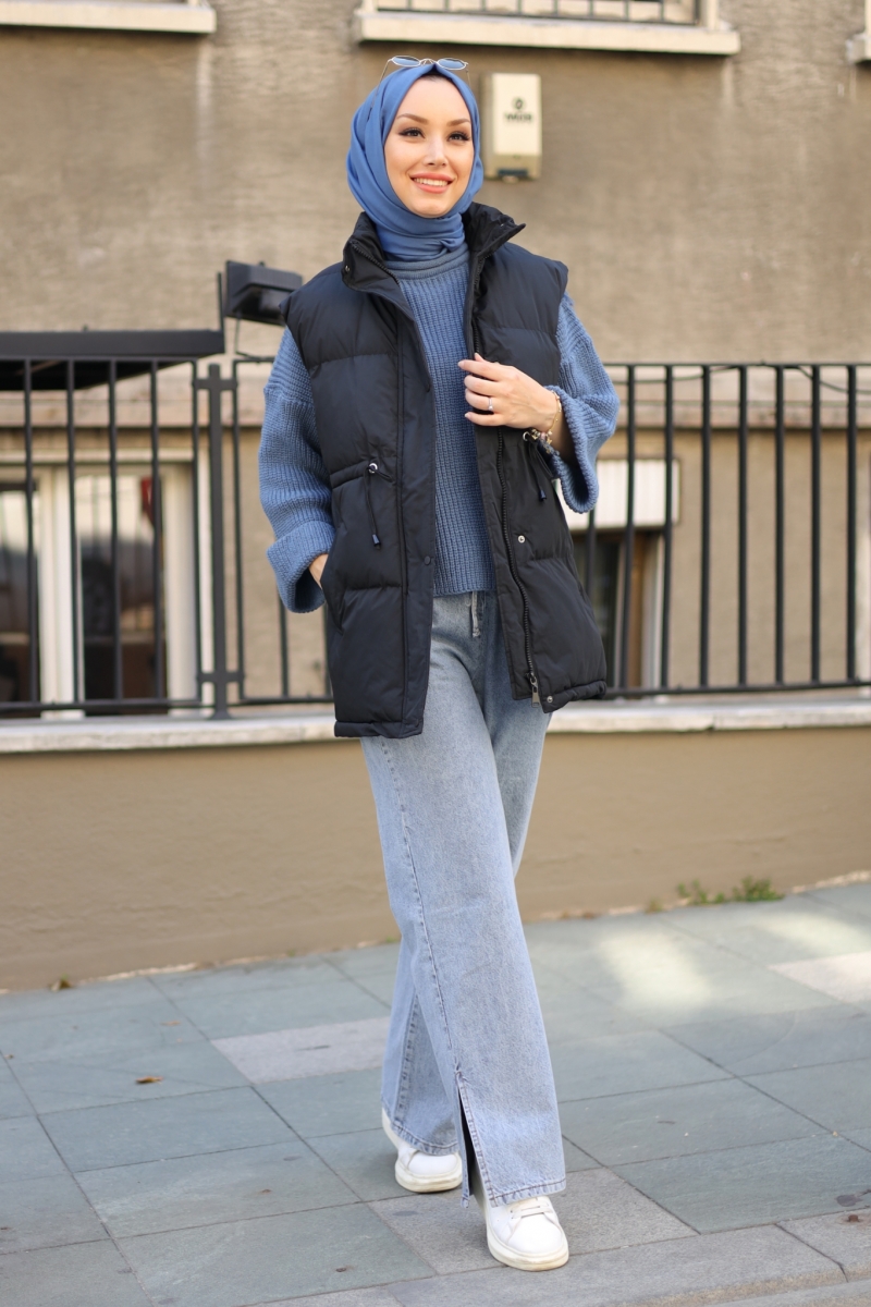 Axel Siyah Şişme Yelek