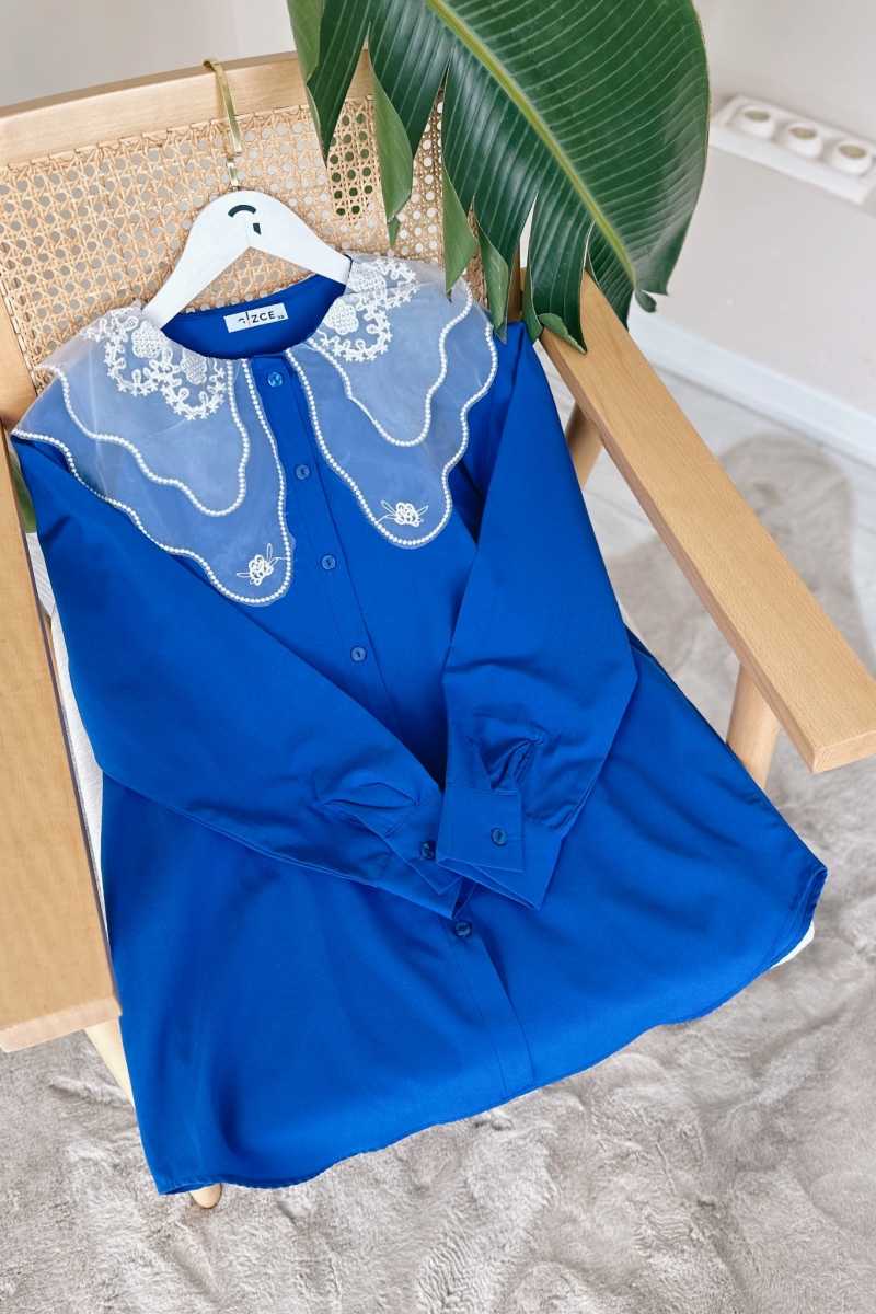 Ayzem Saks Mavisi Tunik