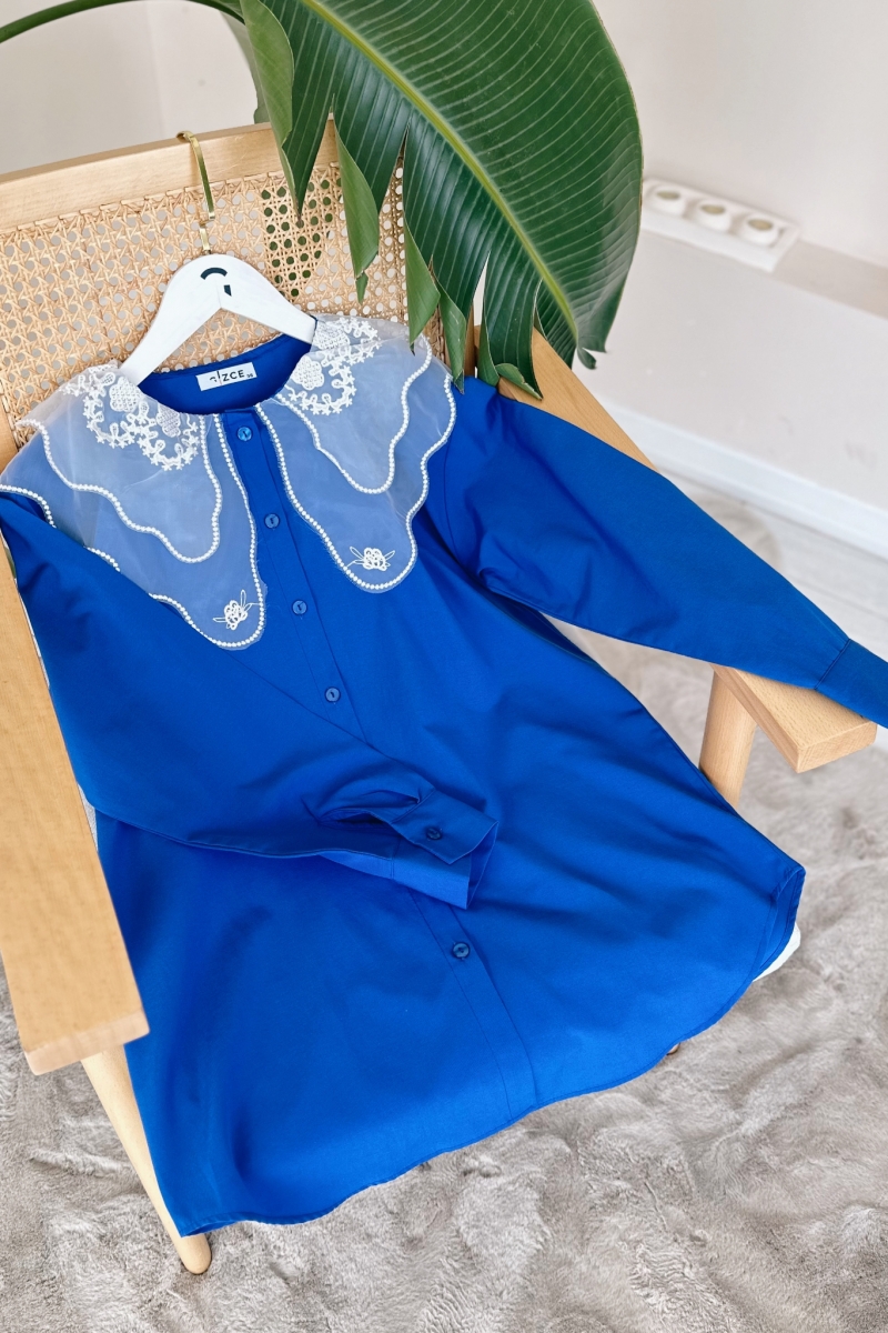 Ayzem Saks Mavisi Tunik