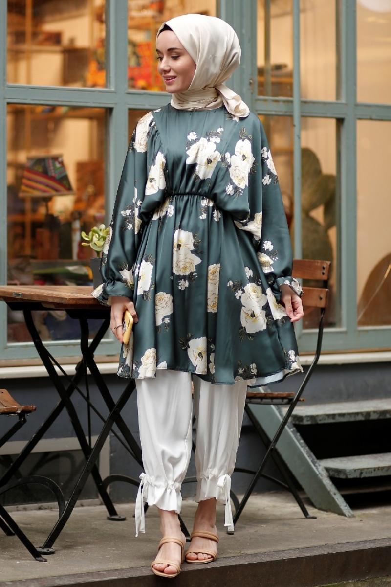 Bahar Çam Yeşili Tunik