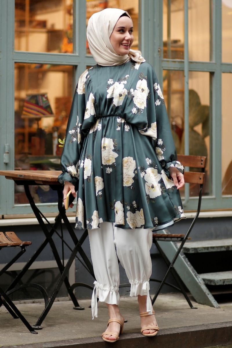 Bahar Çam Yeşili Tunik