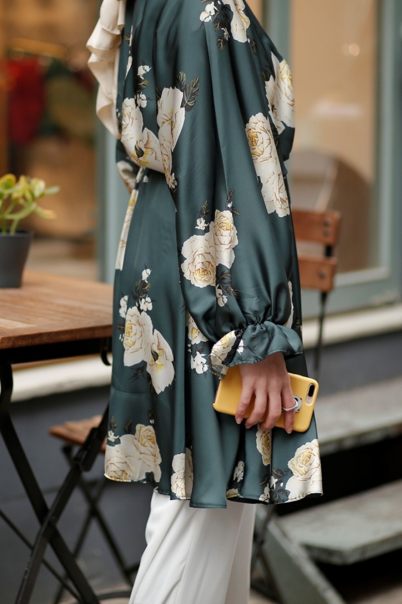 Bahar Çam Yeşili Tunik