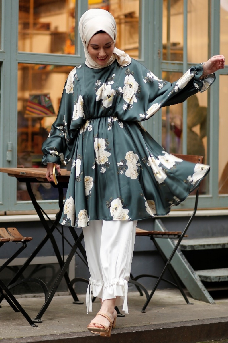 Bahar Çam Yeşili Tunik