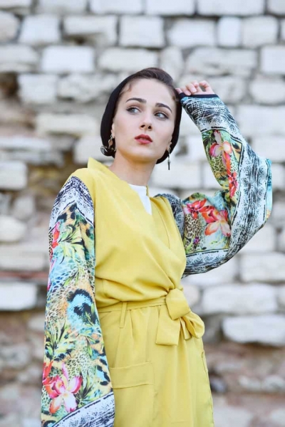 Sarı Bahar Kimono