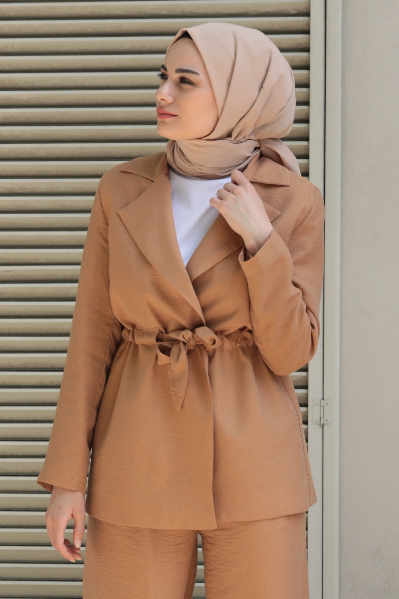 Balde Camel Ceket