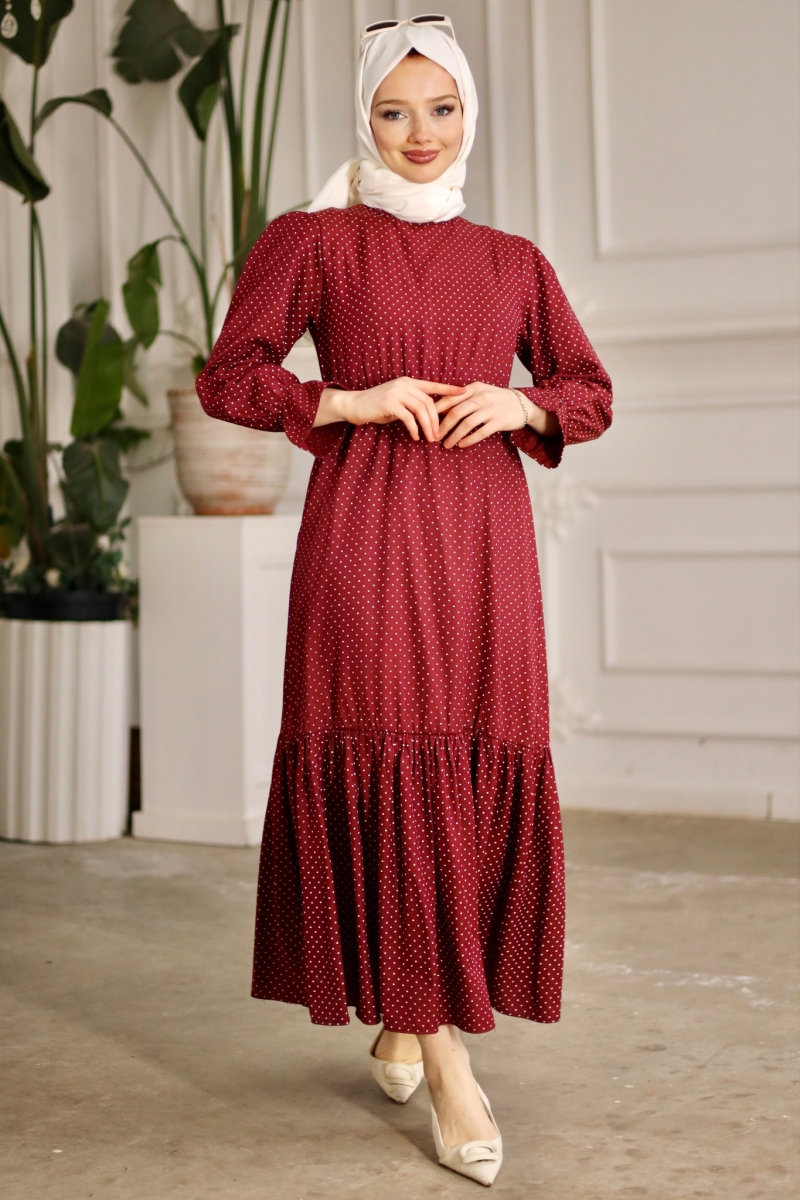 Banto Bordo Viskon Elbise