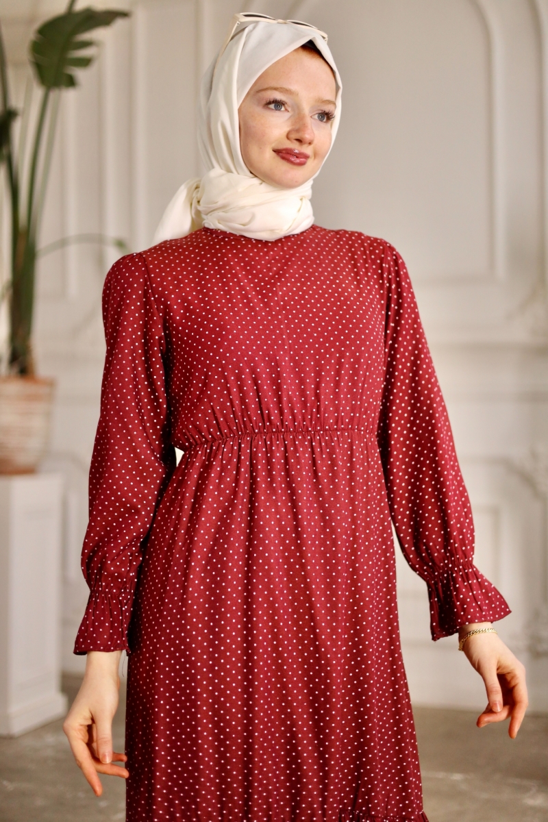 Banto Bordo Viskon Elbise