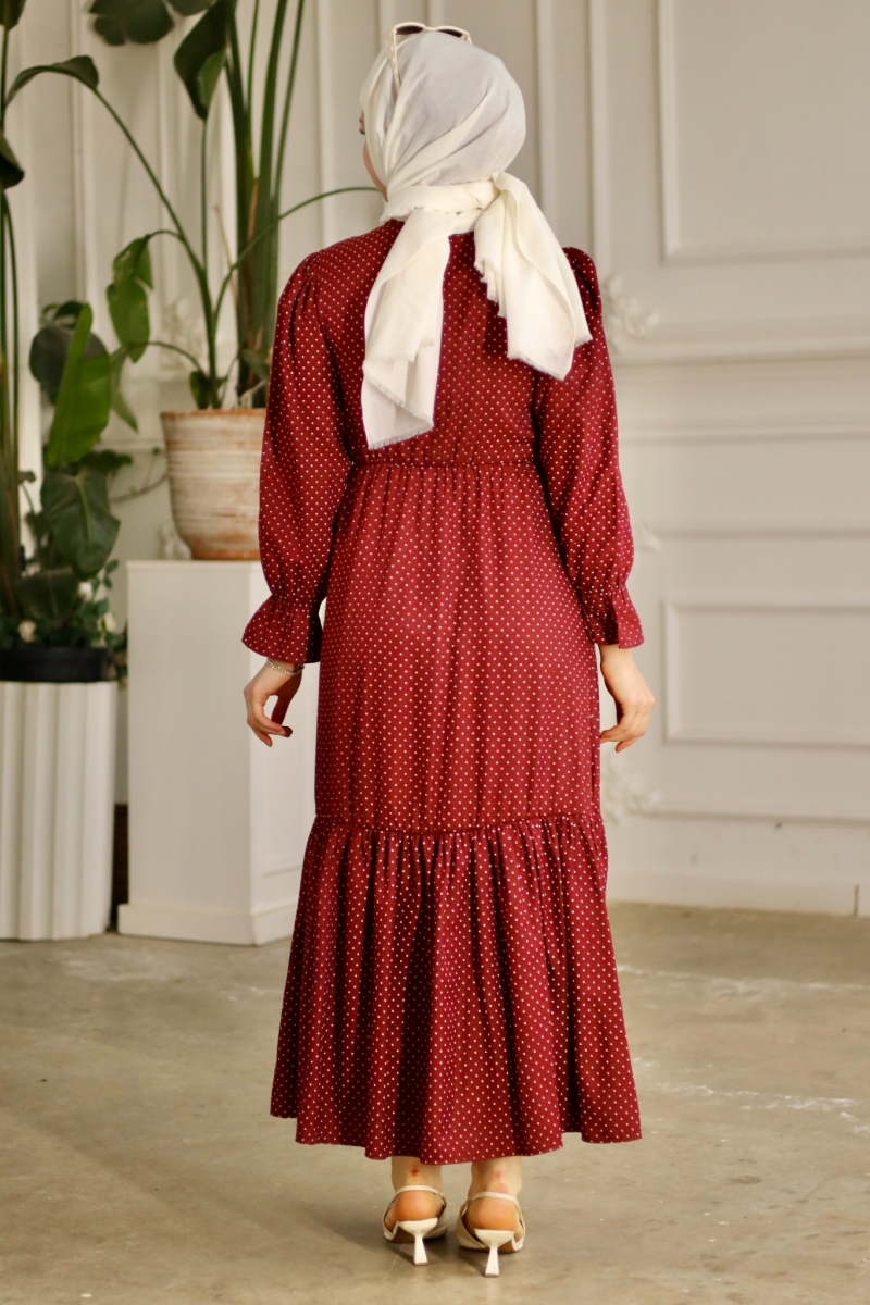 Banto Bordo Viskon Elbise