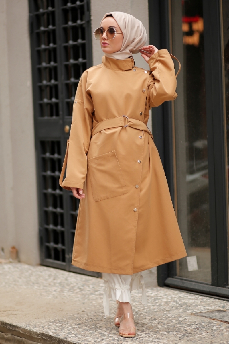 Barbara Camel Trençkot