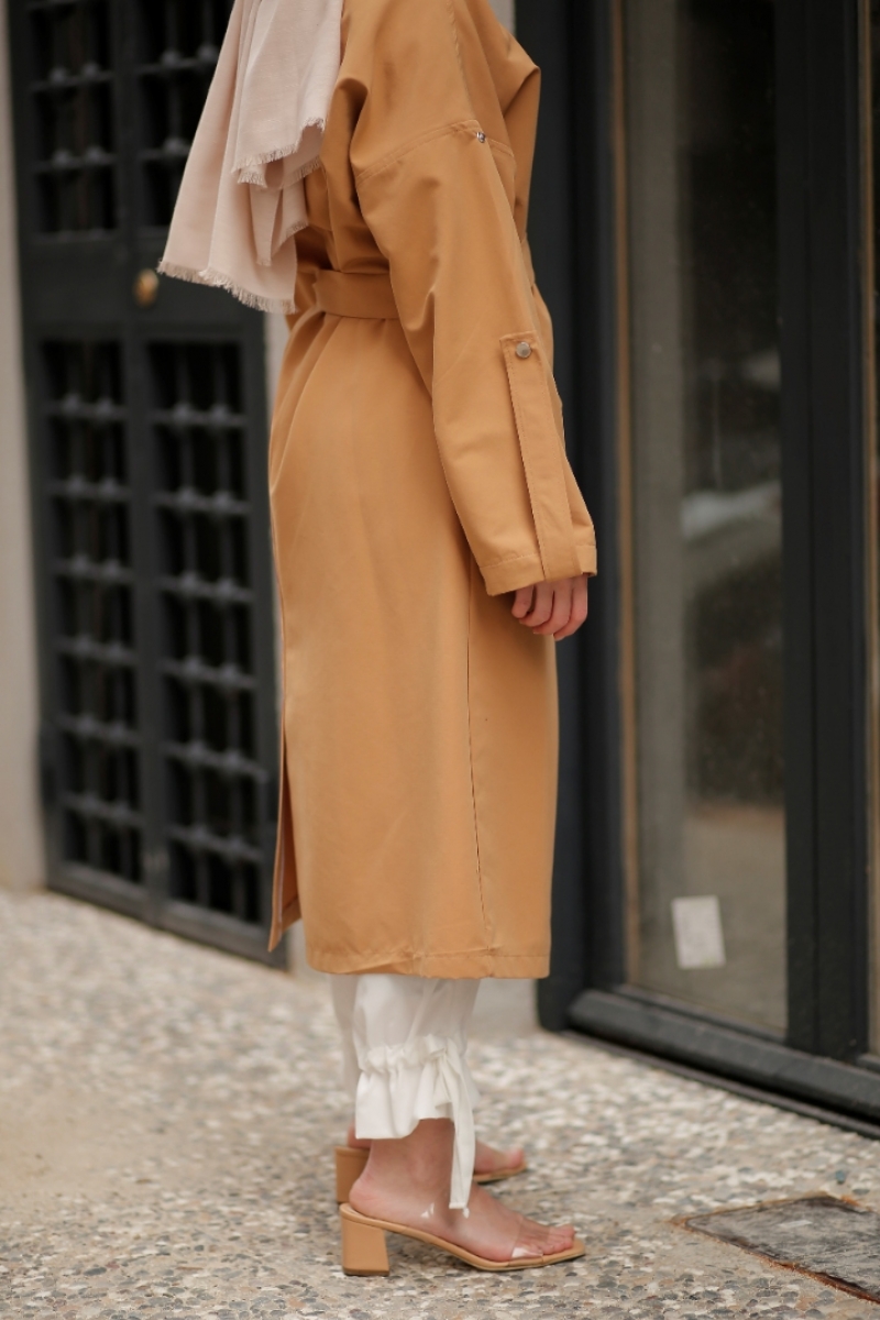 Barbara Camel Trençkot