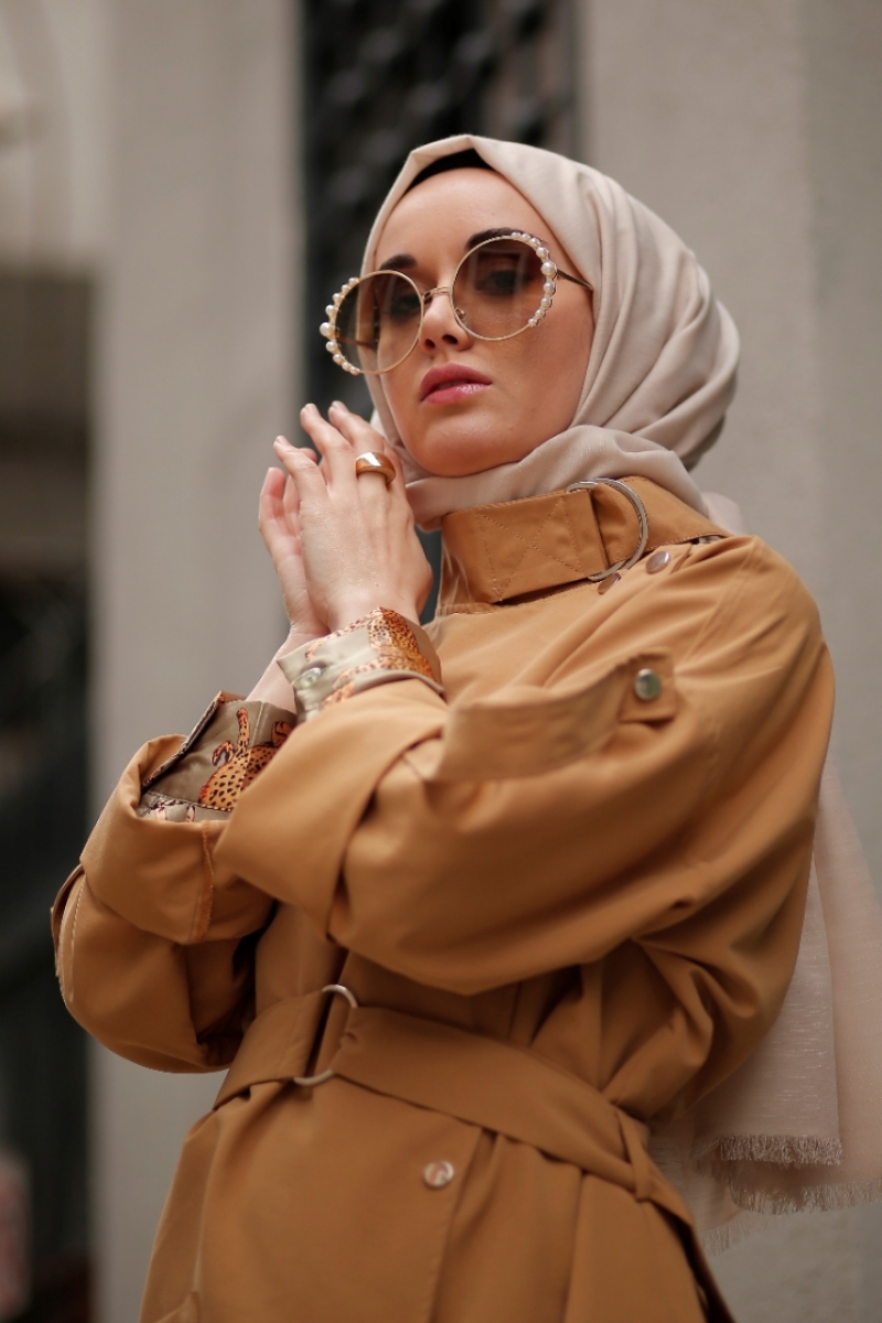 Barbara Camel Trençkot