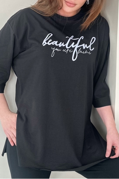 Beautiful Siyah T-Shirt