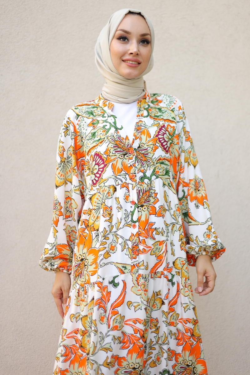 Belinda Turuncu Elbise