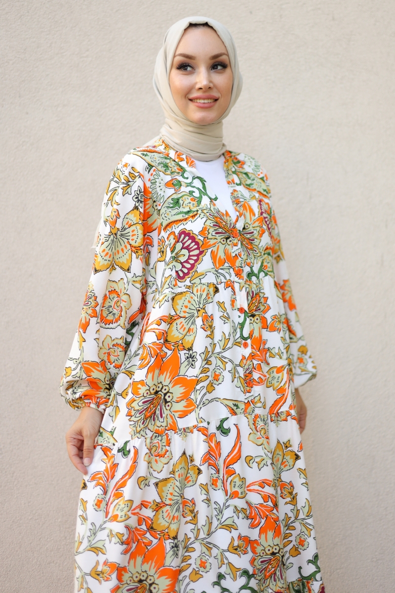 Belinda Turuncu Elbise