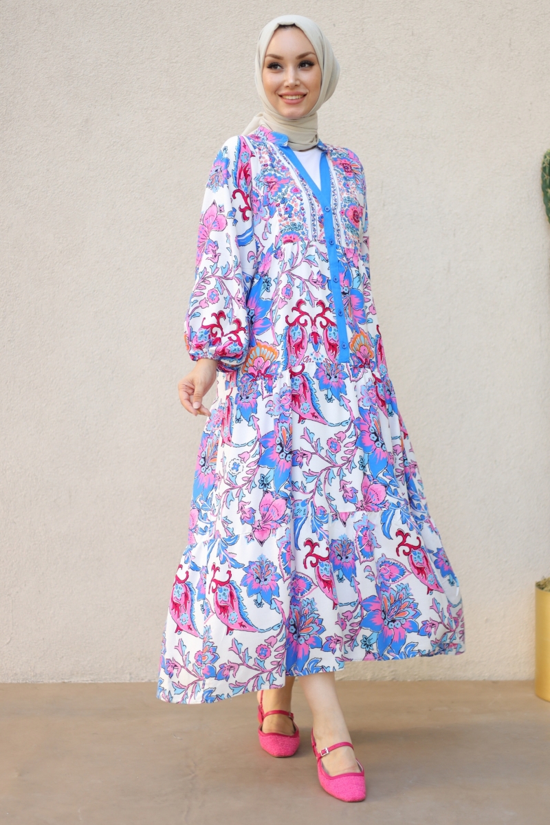 Belinda Pembe Elbise