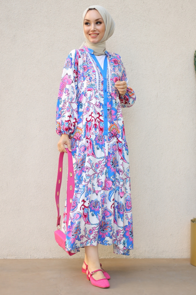 Belinda Pembe Elbise