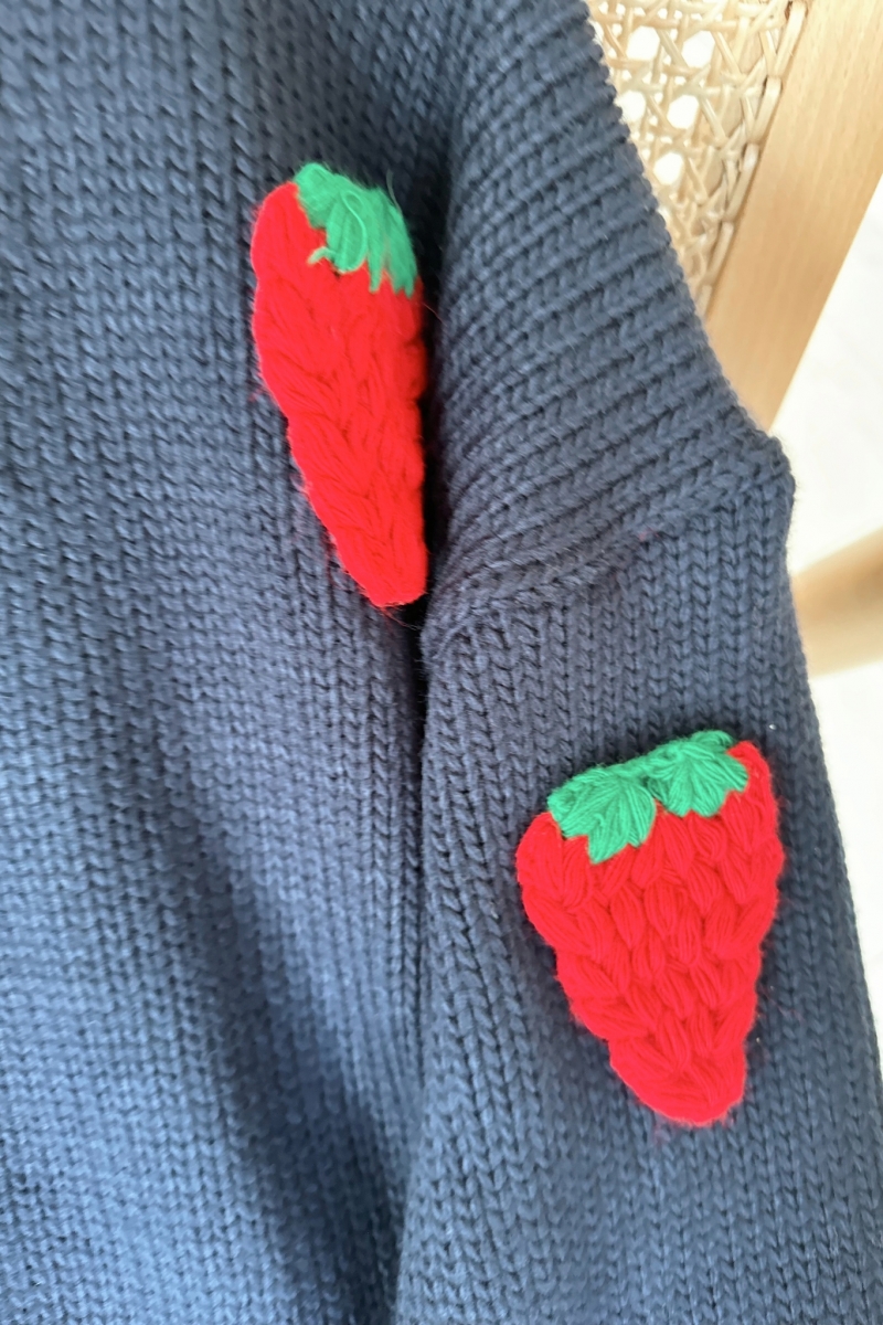 Belkıs Lacivert Triko Hırka