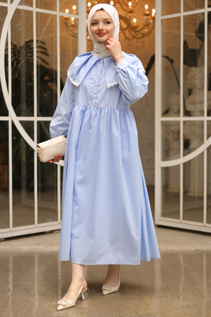 Belly Mavi Elbise
