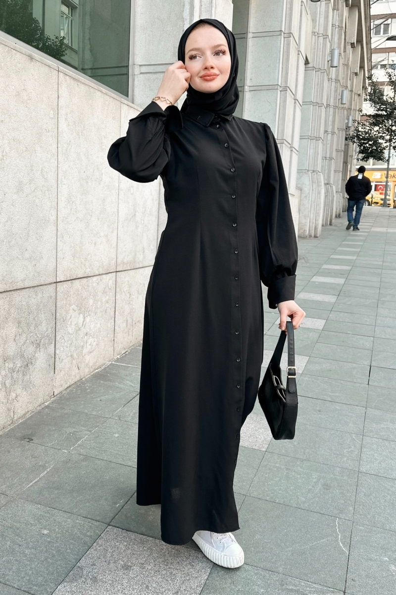 Belur Siyah Elbise