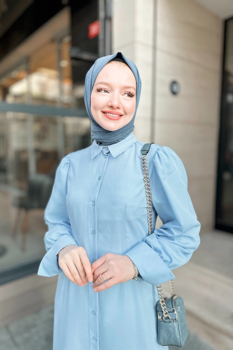 Belur Turkuaz Elbise