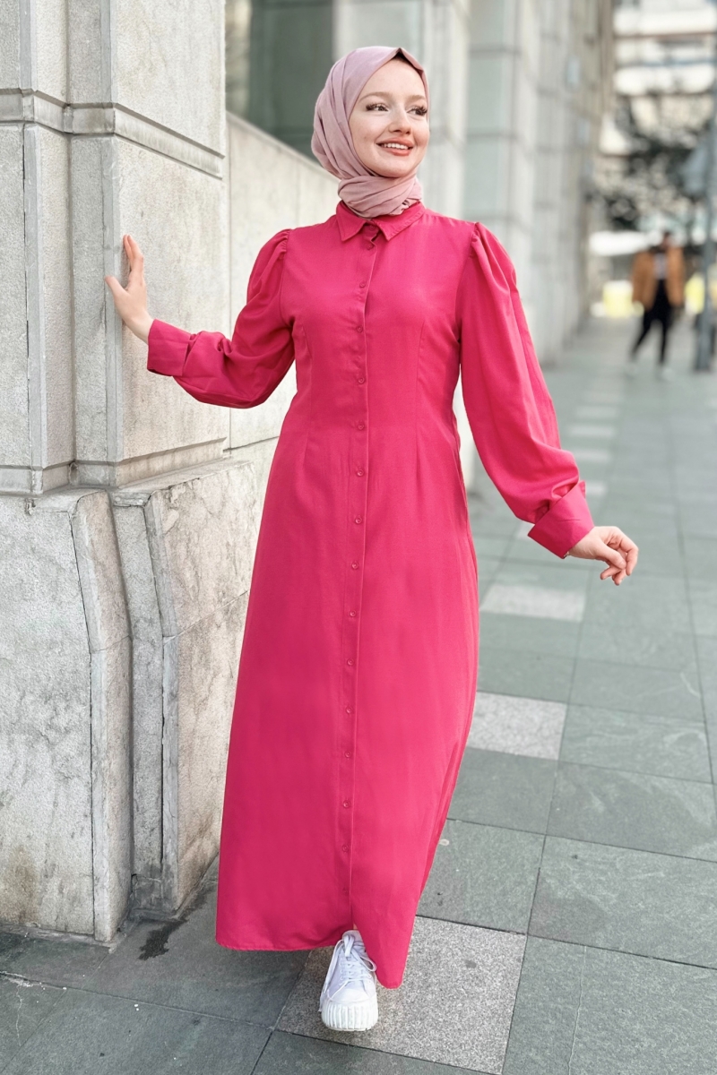 Belur Pembe Elbise
