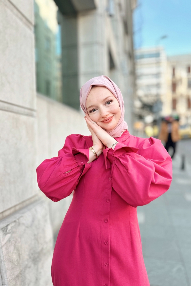 Belur Pembe Elbise