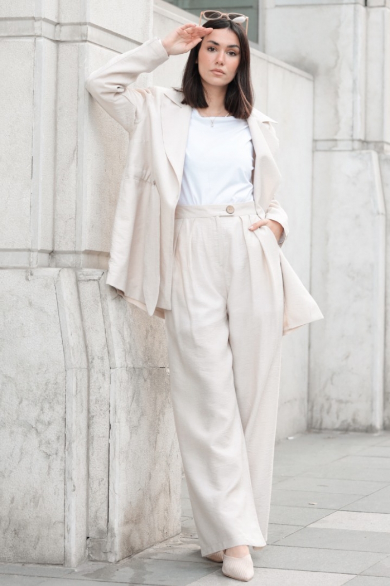 Bentale Krem Pantolon