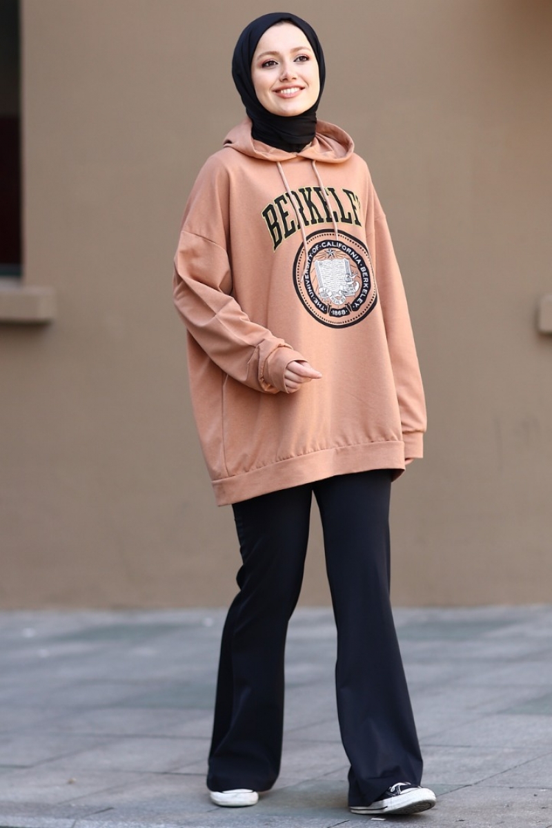 Berkeley Camel Kapüşonlu Sweat