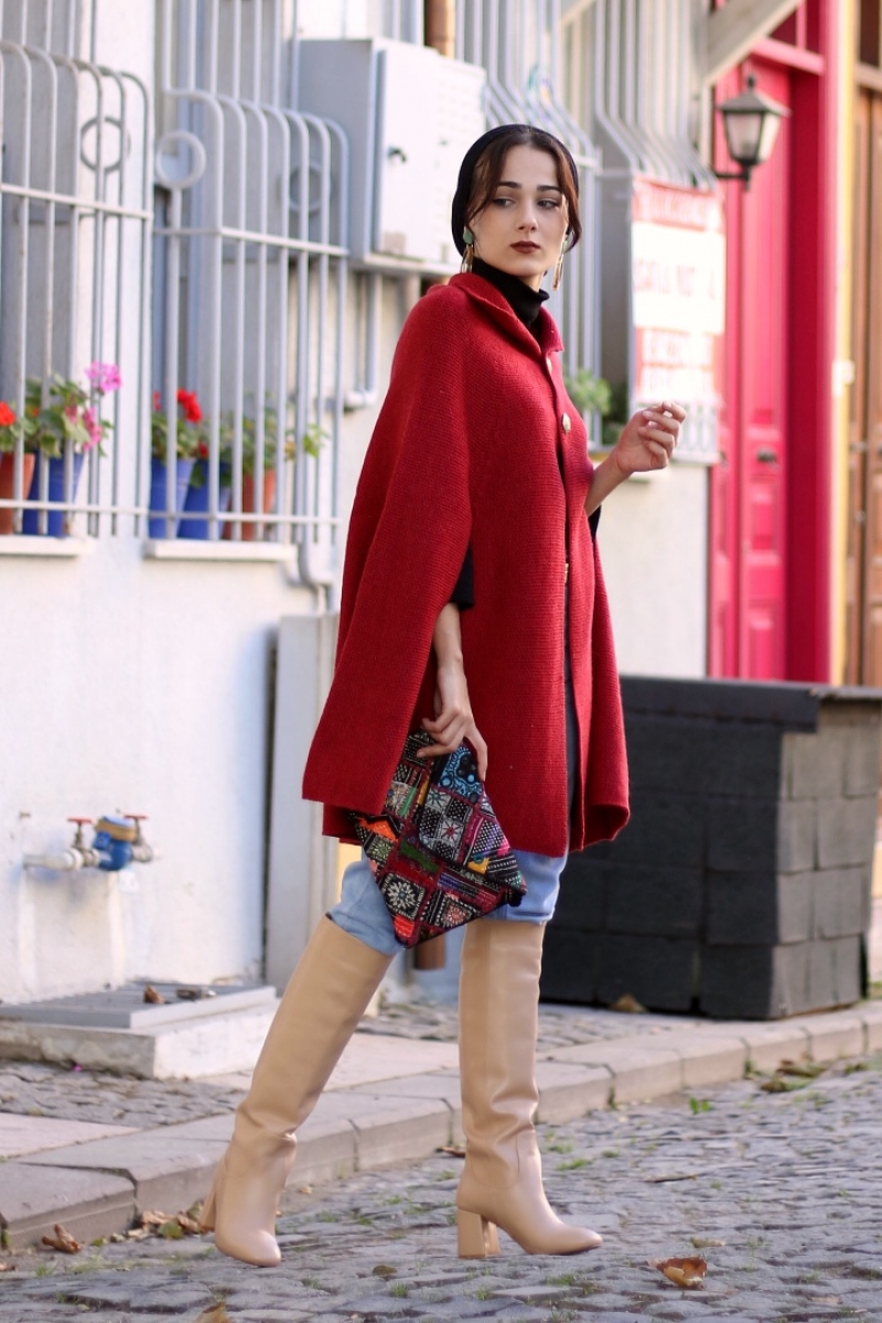 Berlingo Kırmızı Panço