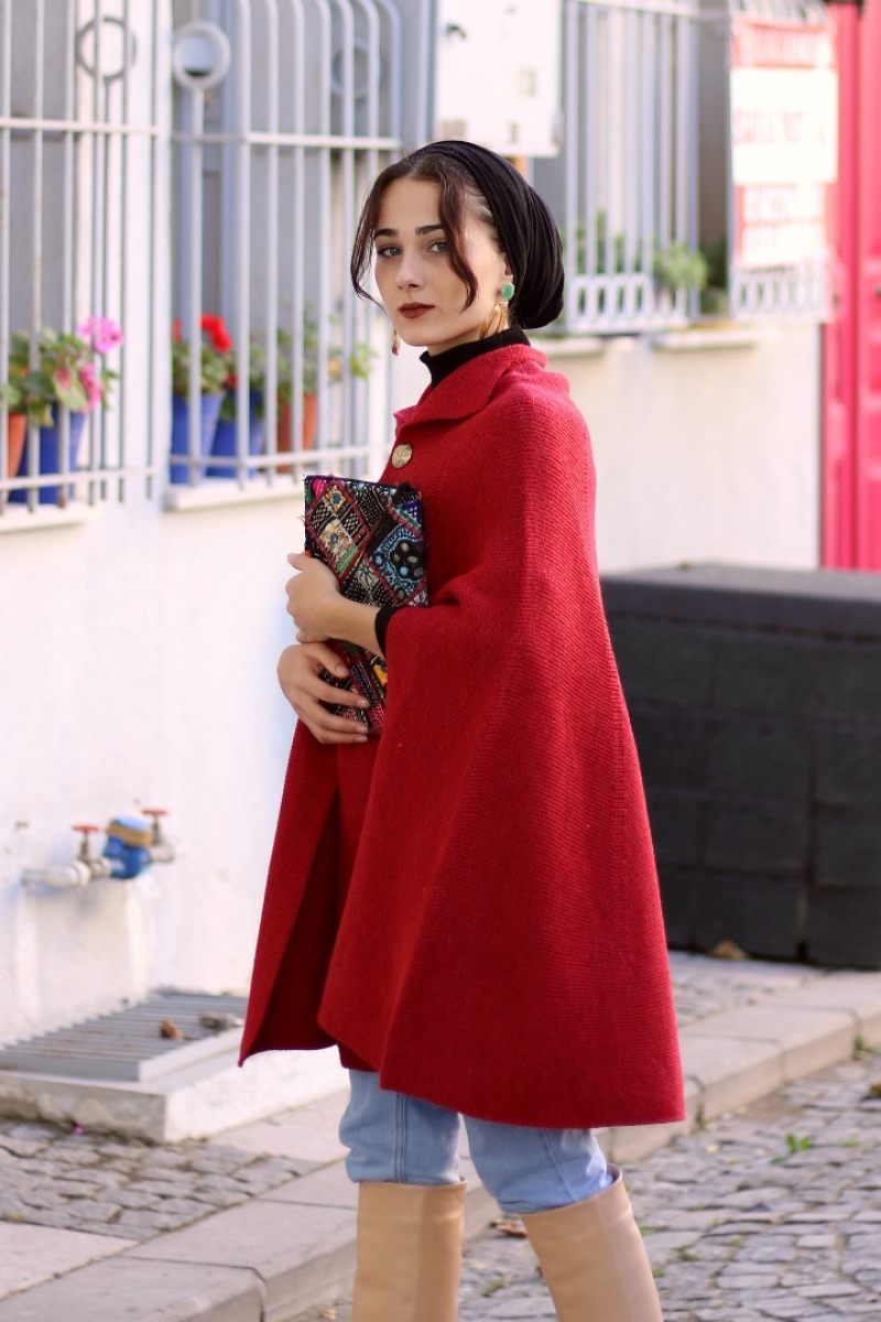 Berlingo Kırmızı Panço