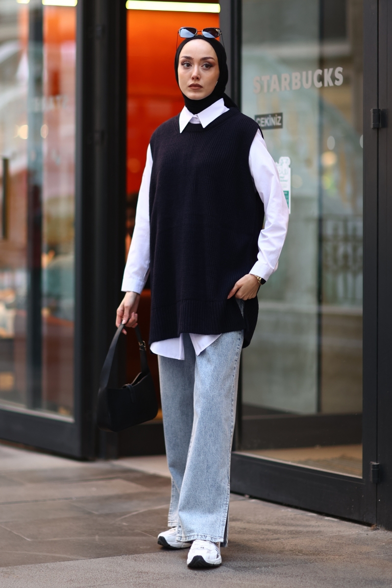 Bevis Siyah Süveter