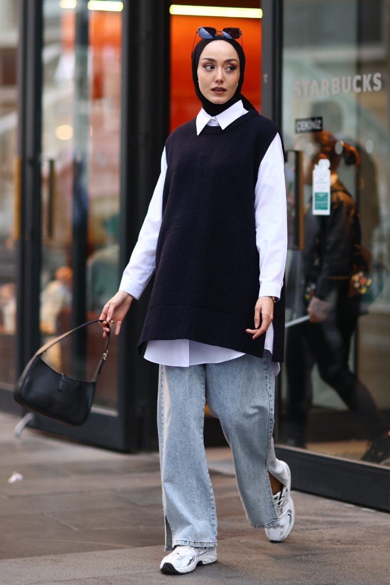 Bevis Siyah Süveter