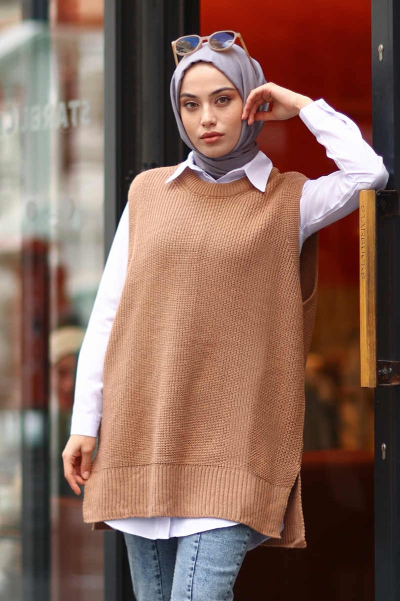 Bevis Camel Süveter